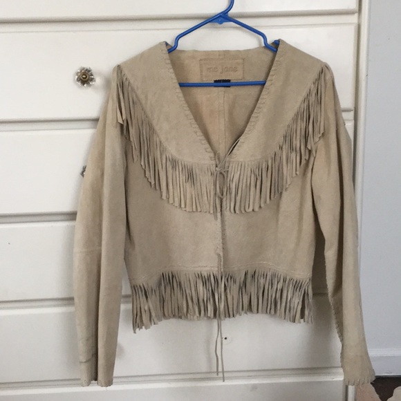 70’s Genuine Nubuck Leather fringe Jacket - Picture 1 of 2
